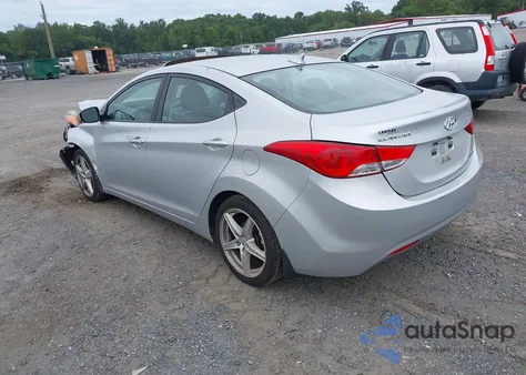 2013 Hyundai Elantra Limited из США, поврежденный, VIN KMHDH4AE7DU541780